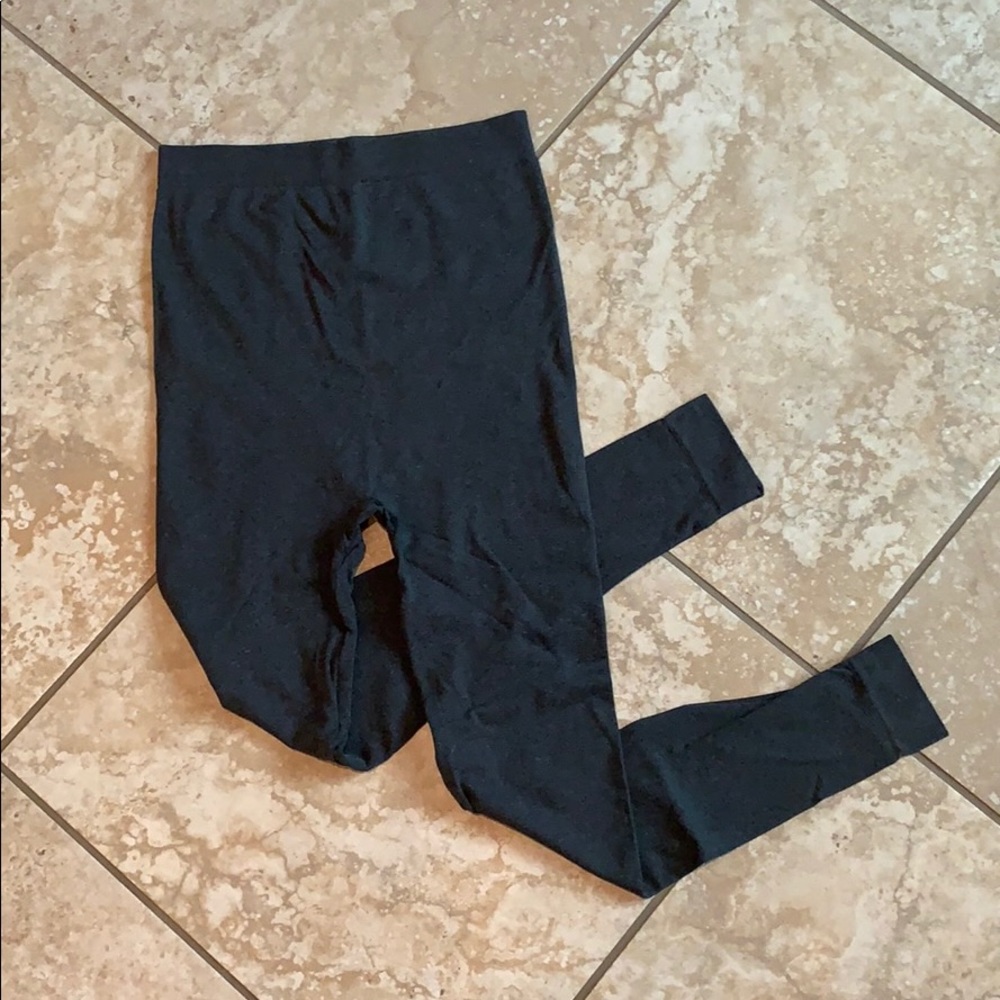 Gray maternity leggings